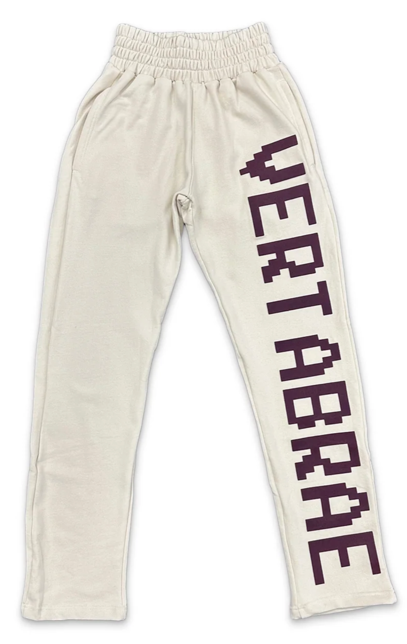 VERTABRAE SWEATPANTS "CREAM/BURGUNDY"