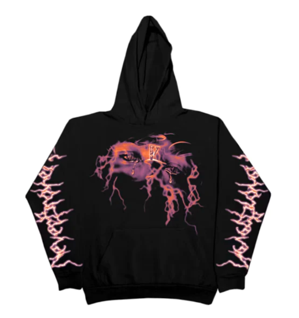 VLONE X NEVER BROKE AGAIN EYES HOODIE BLACK
