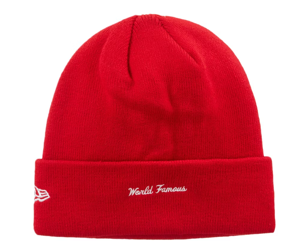 Supreme New Era Box Logo Beanie (FW23) Red