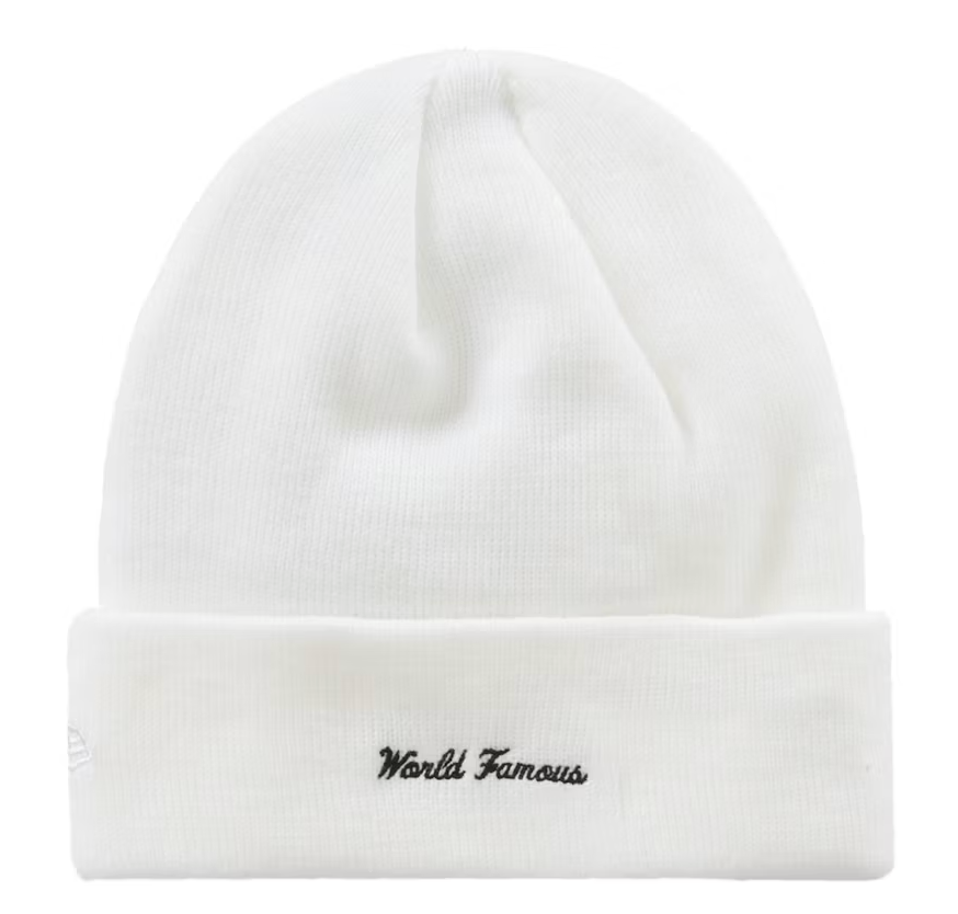Supreme New Era Box Logo Beanie (FW23) White