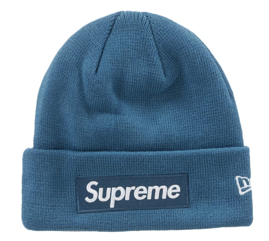 Supreme New Era Box Logo Beanie (FW23) Blue