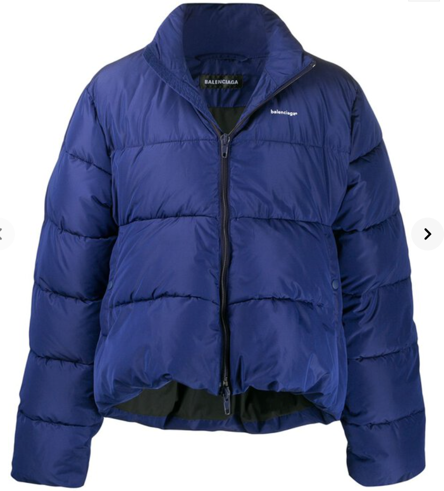 BALENCIAGA C Shape Down Jacket - Blue