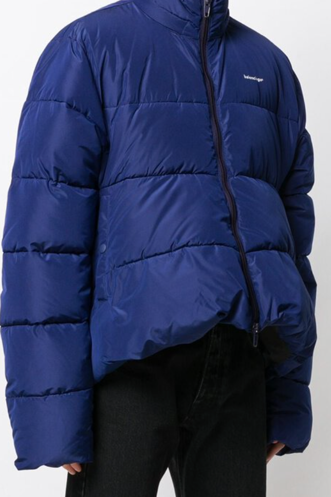 BALENCIAGA C Shape Down Jacket - Blue