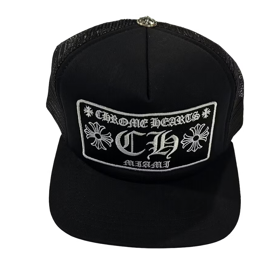 Chrome Hearts Miami Exclusive Trucker Hat Black