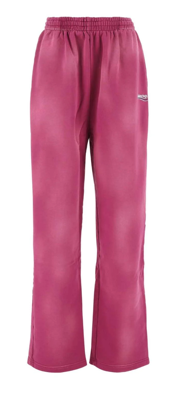 Balenciaga Political Campaign Lounge Pants Dark Fuchsia