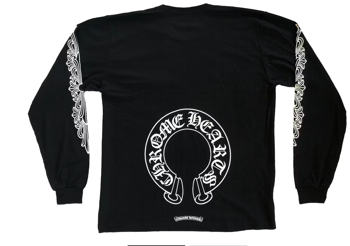 Chrome Hearts Horse Shoe L/S T-shirt Black