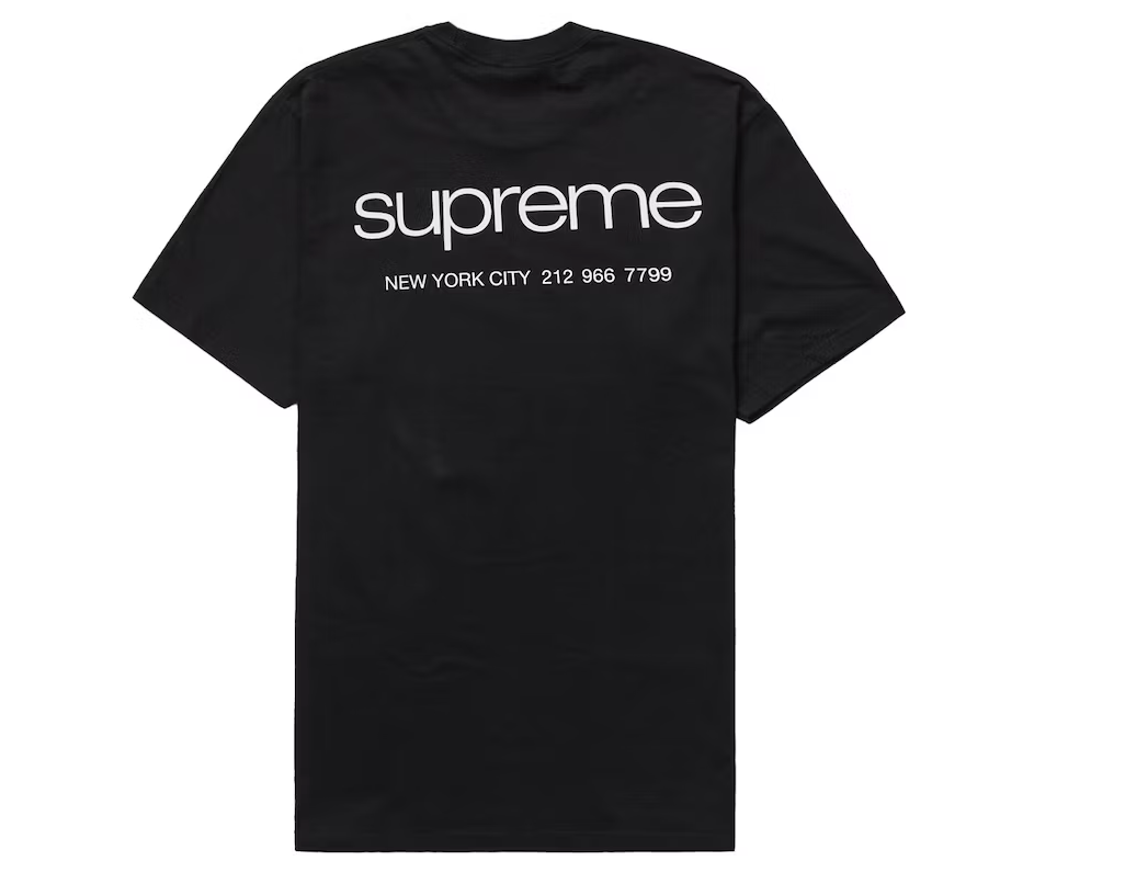 Supreme NYC Tee Black