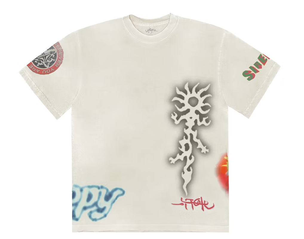 Travis Scott Siren Tee White