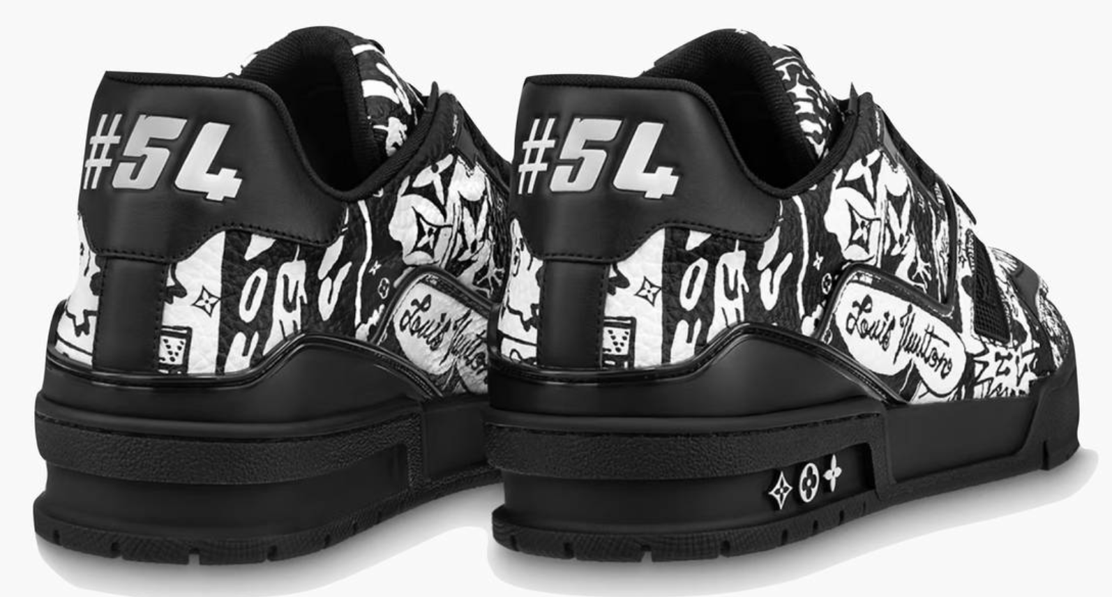 Louis Vuitton LV Trainer Comic Motifs Black White (SS23)
