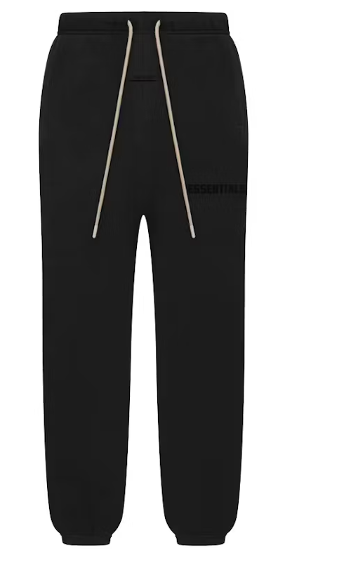 Fear of God Essentials Cream Drawstring Sweatpant Jet Black