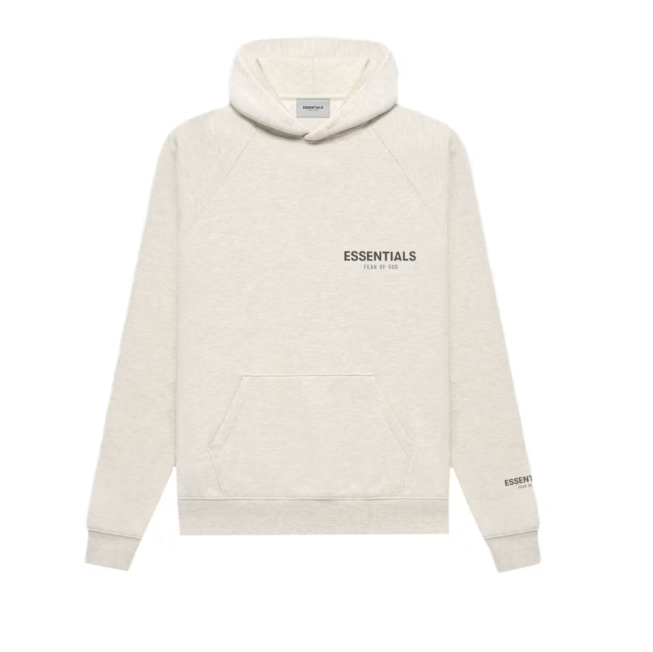 Fear of God Essentials Core Collection Pullover Hoodie Light Heather Oatmeal