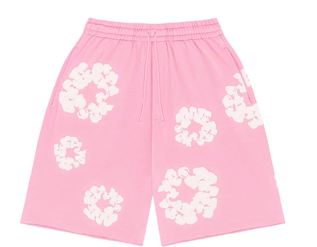 Denim Tears The Cotton Wreath Shorts Pink