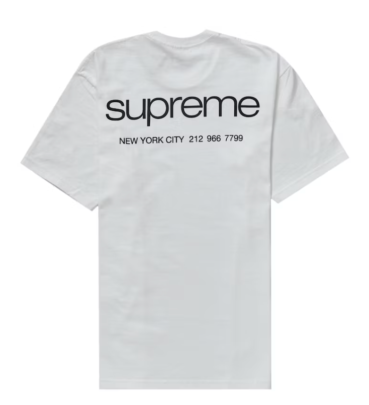 Supreme NYC Tee White