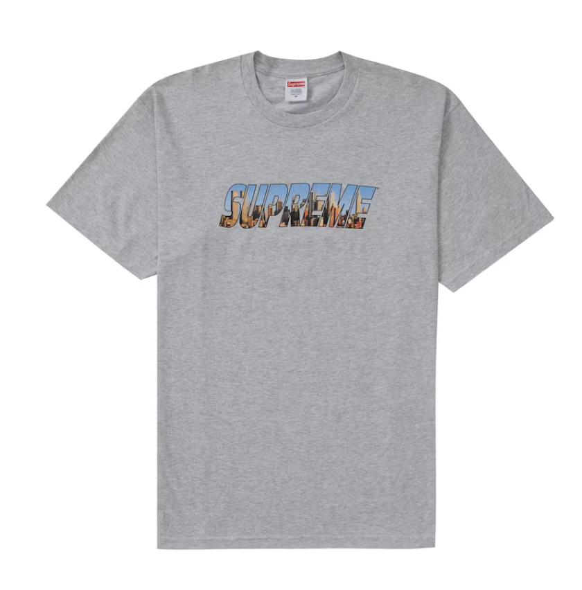 Supreme Gotham Tee Ash Grey