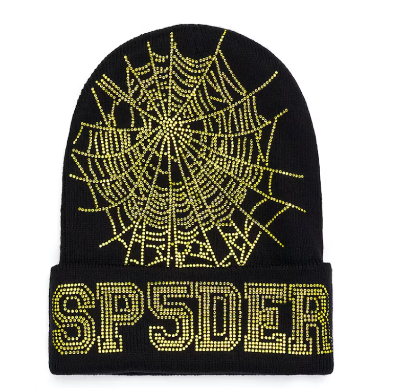 Sp5der Web Beanie Onyx/Yellow
