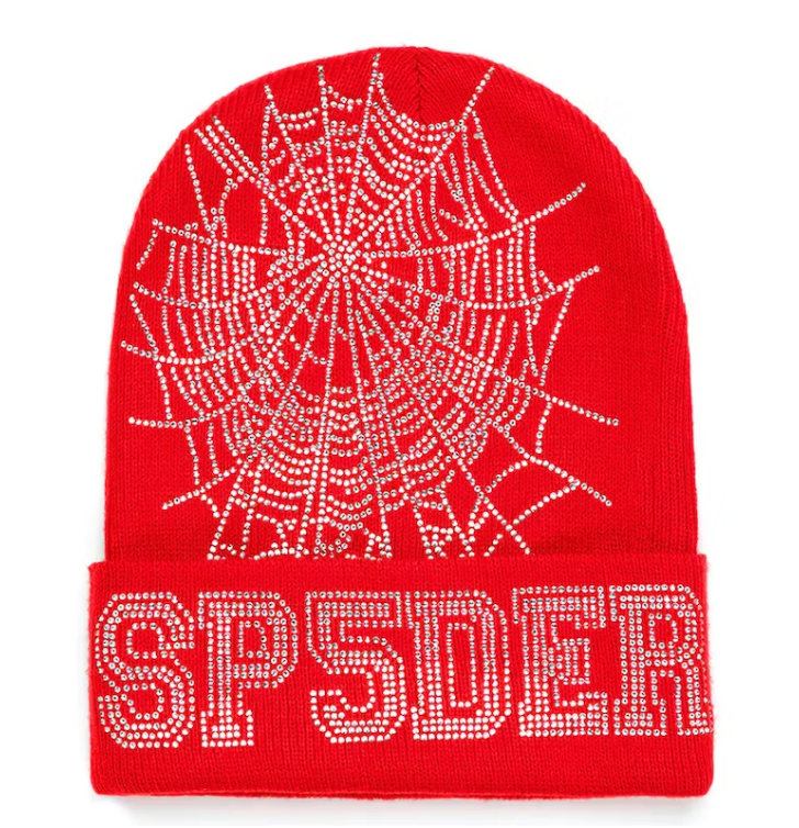 Sp5der Web Beanie Red