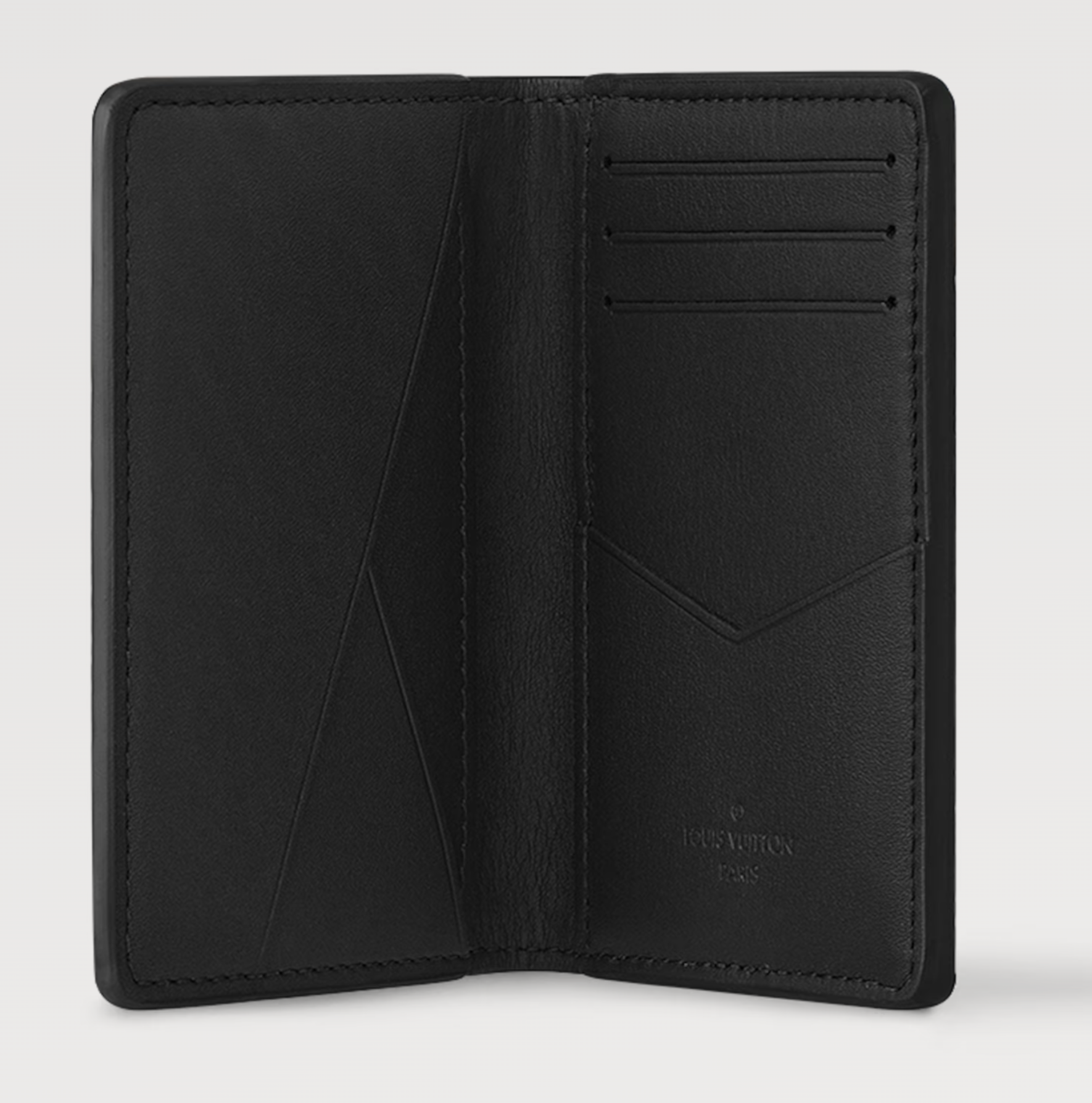 Louis Vuitton Cardholder Embossed Black Wallet