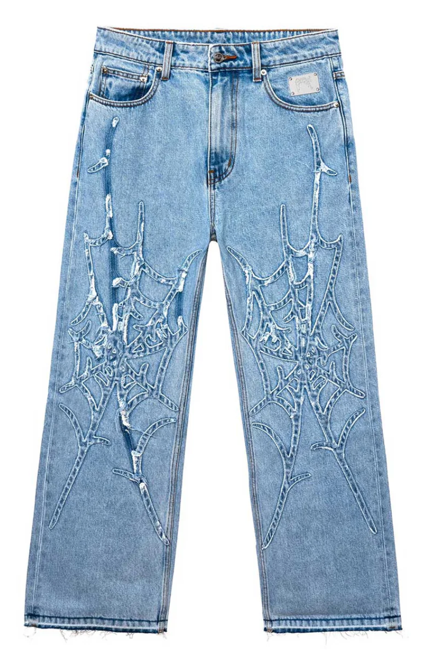 Revenge Web Denim Blue Jeans