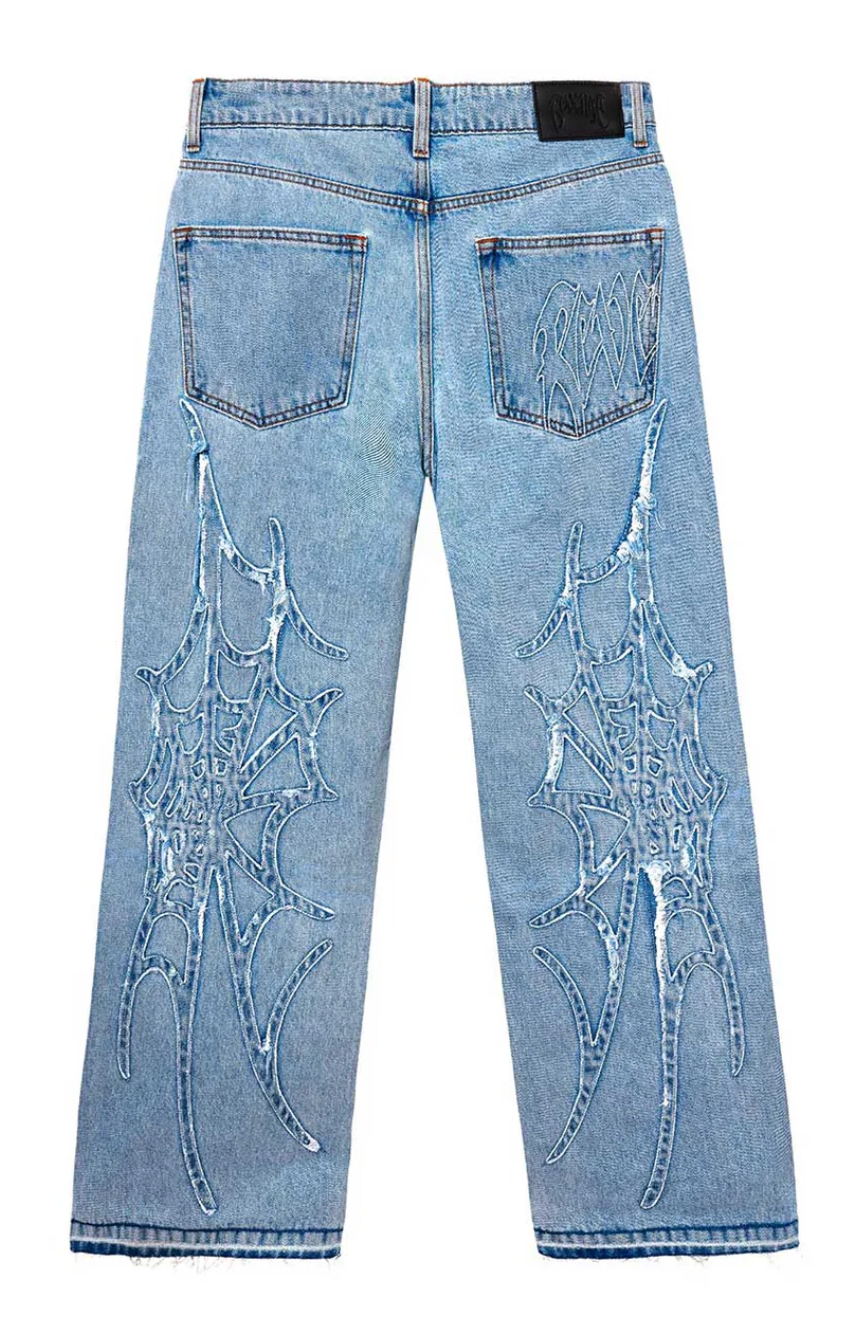 Revenge Web Denim Blue Jeans