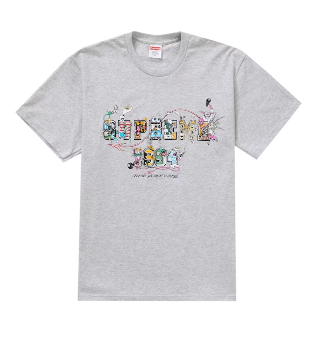 Supreme Varsity Tee Ash Grey