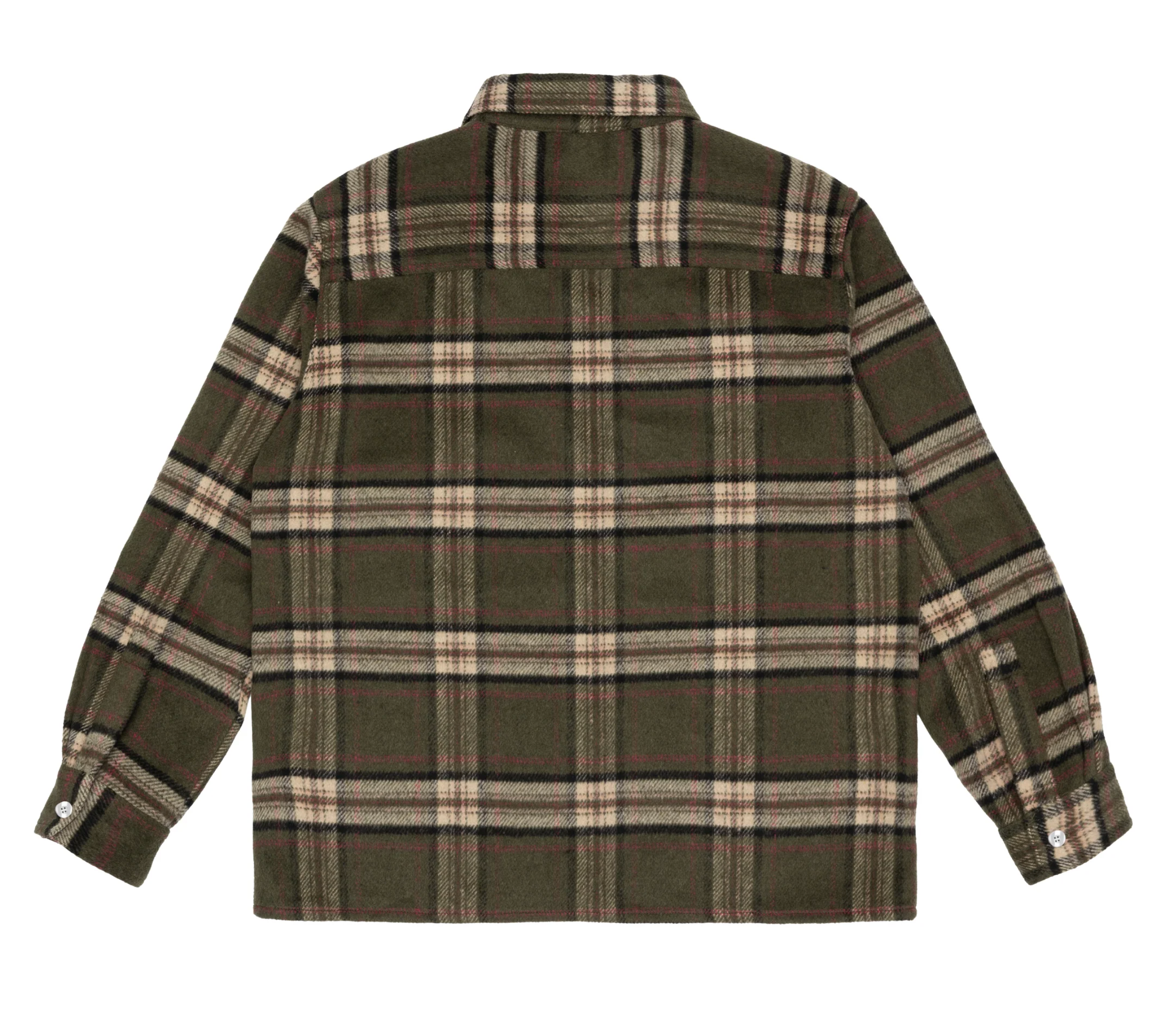 Sinclair Tackle Twill Flannel Shirt Olive SS25