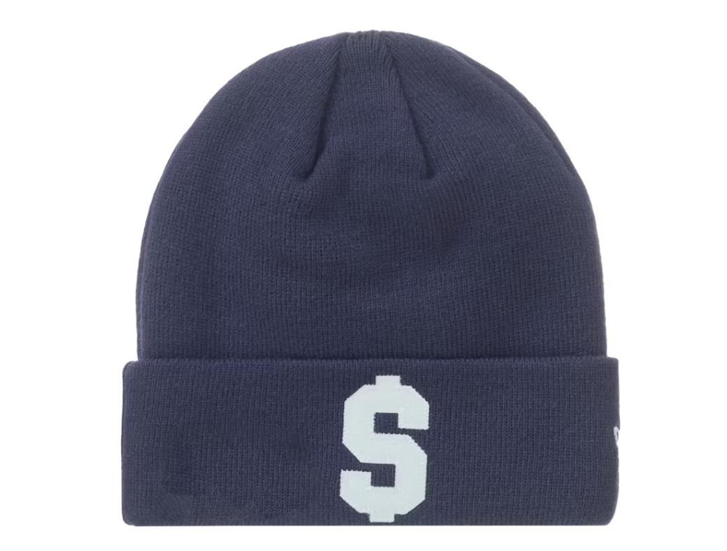 Supreme New Era $ Beanie Navy