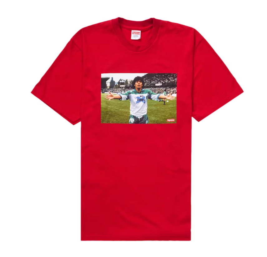 Supreme Maradona Tee Red