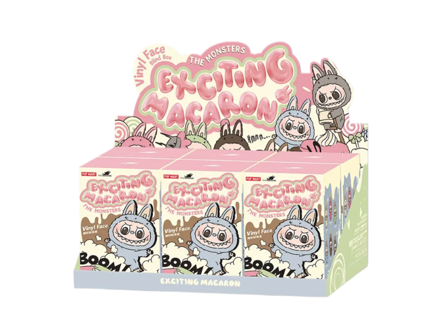 Pop Mart Labubu The Monsters Exciting Macaron Vinyl Plush Pendant Single Blind Box