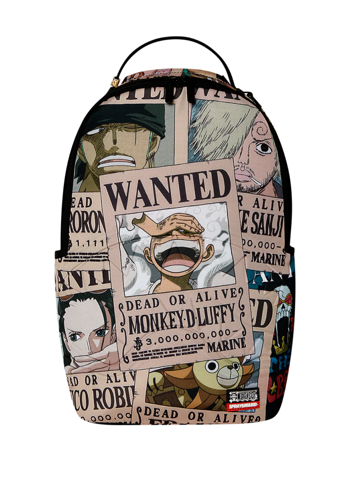 SPRAYGROUND ONE PIECE WANTED SHARK POSTERS BACKPACK