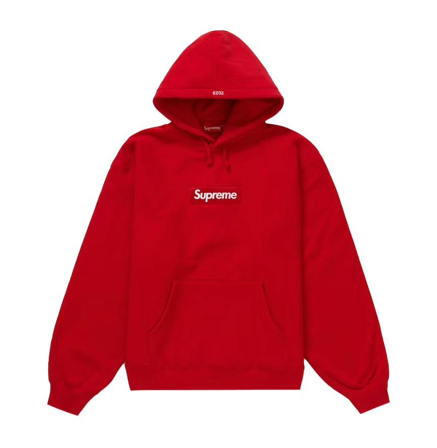 Supreme Box Logo Hooded Sweatshirt Red