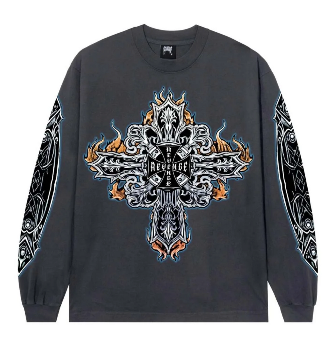 Revenge x G Herbo IronCrest Long Sleeve Tee Vintage Black