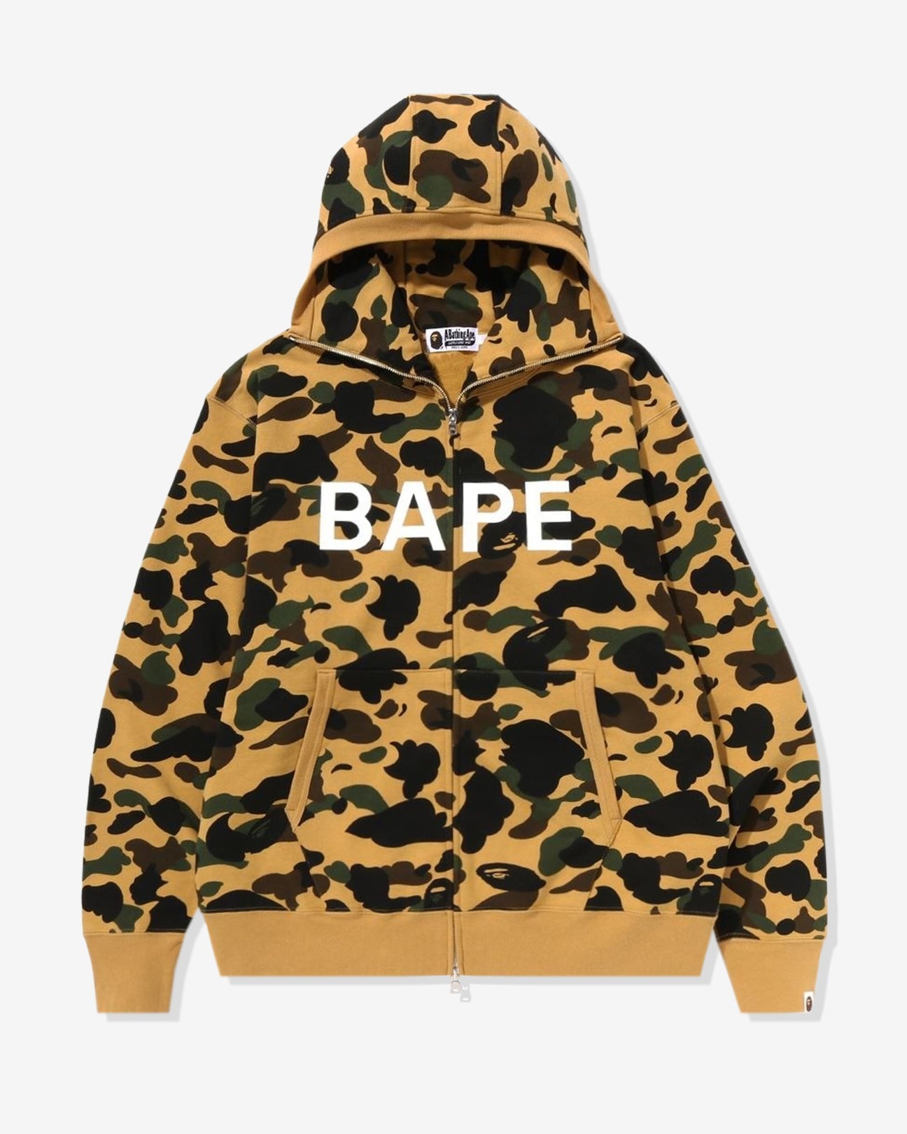 BAPE 1ST CAMO BALACLAVA FULL ZIP HOODIE Green