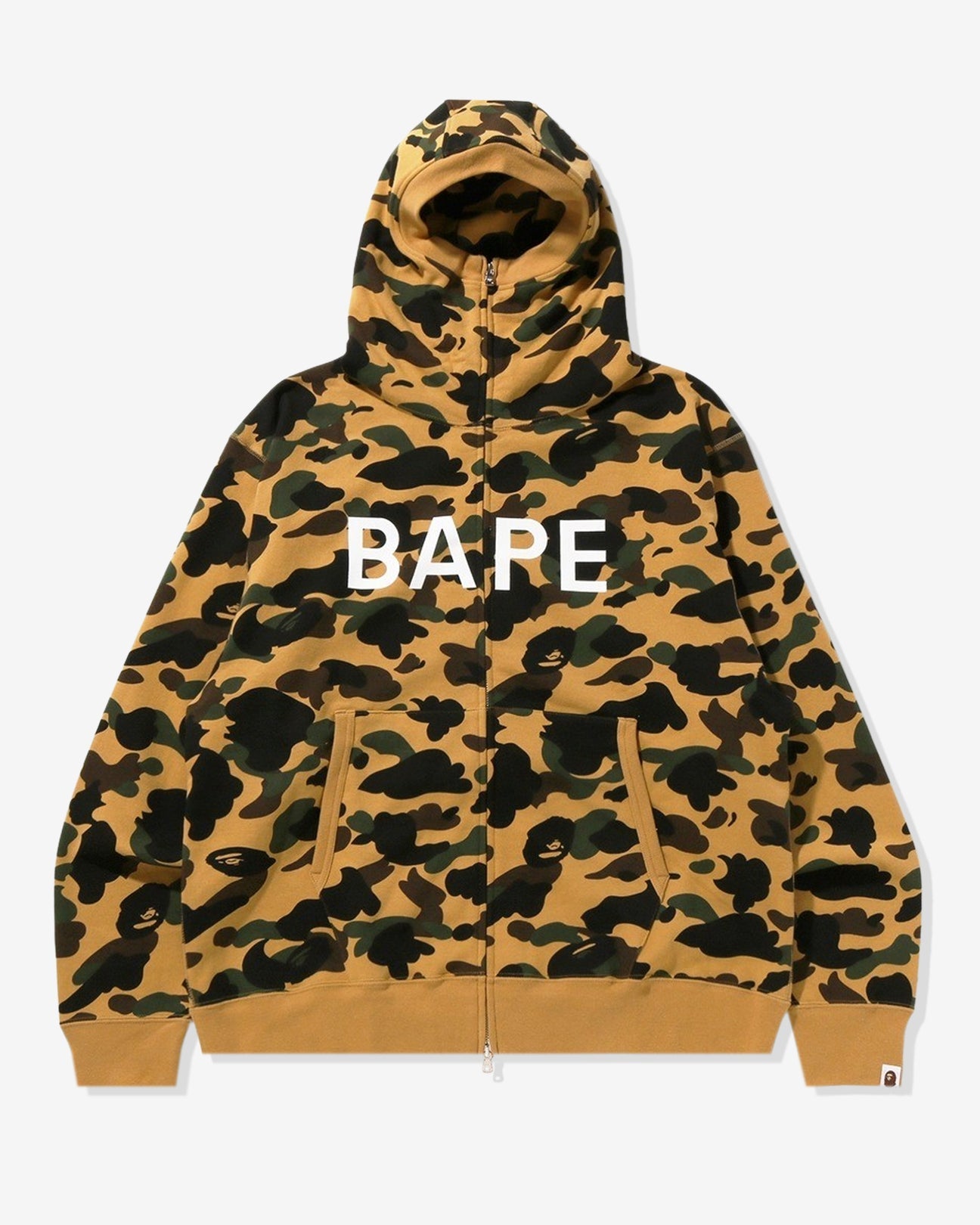 BAPE 1ST CAMO BALACLAVA FULL ZIP HOODIE Green