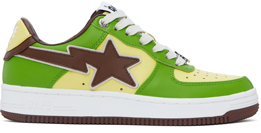 A Bathing Ape Bape Sta Green Brown Yellow