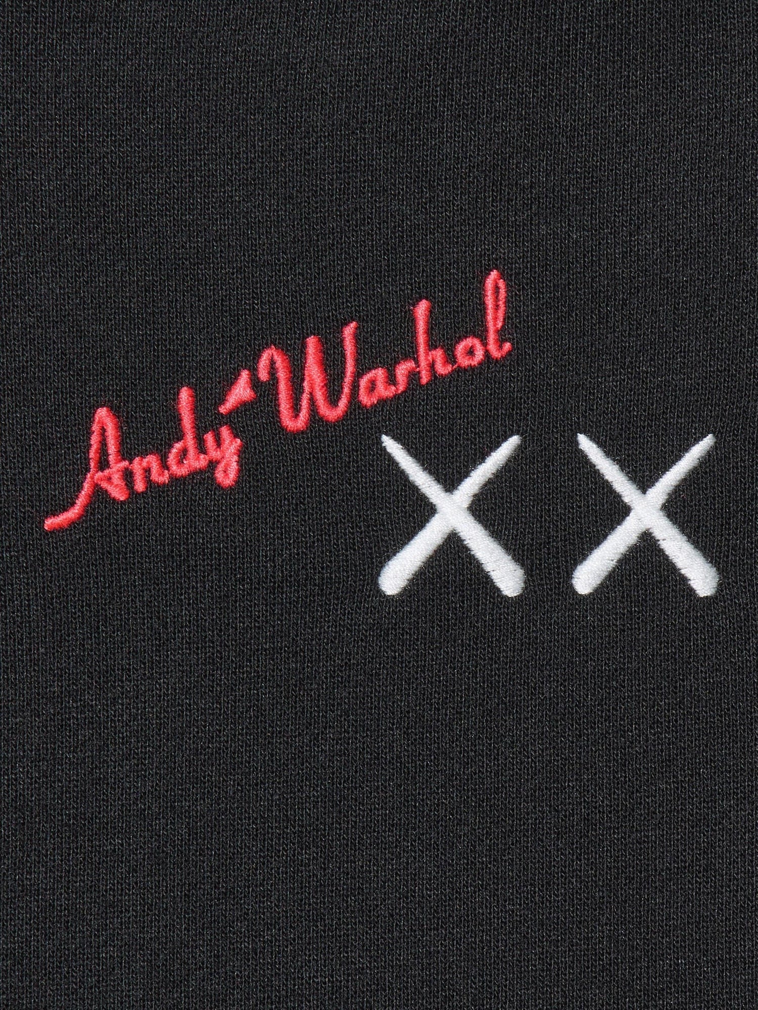 KAWS + Warhol Graphic Crewnecks Black