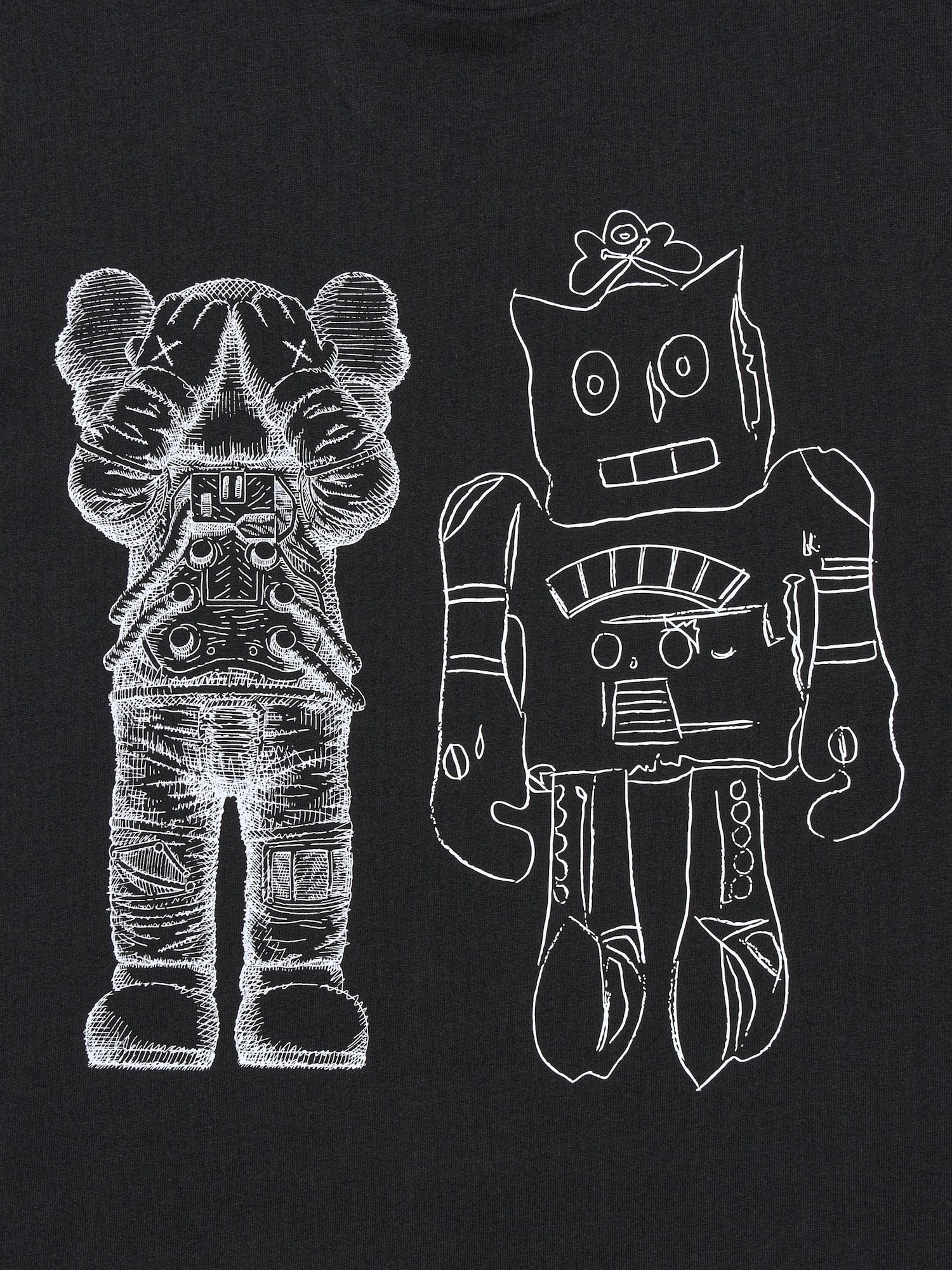 KAWS + Warhol UT Graphic Black/White T-Shirt