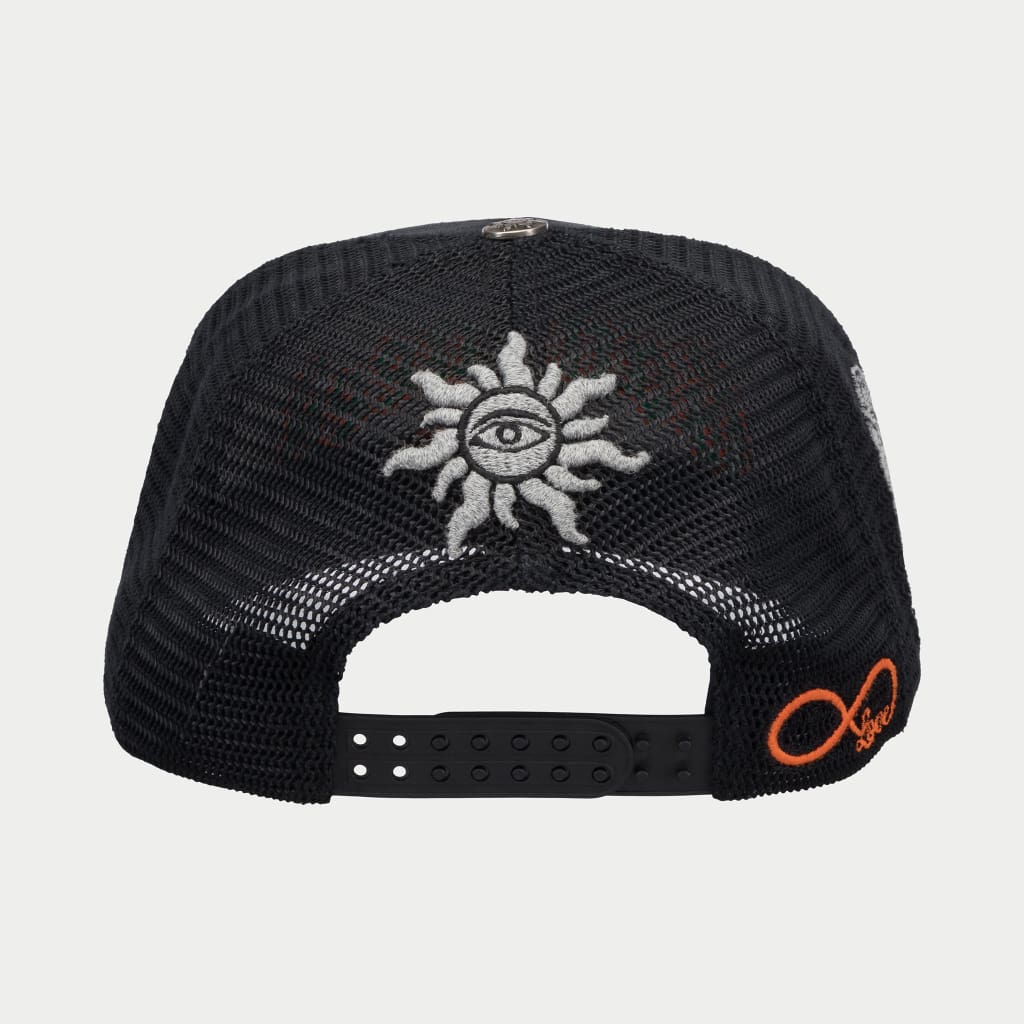 Godspeed GS Forever Trucker Hat (Vintage Black/Green/Orange)