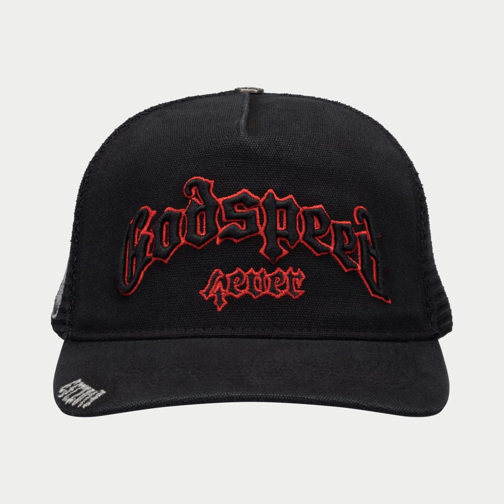 Godspeed GS Forever Trucker Hat Grey/Red/Black