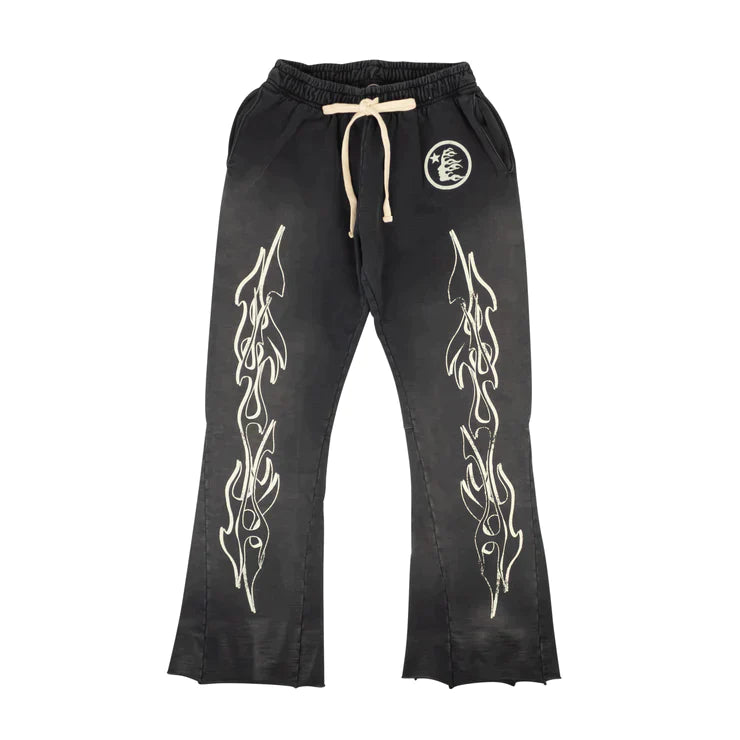 Hellstar Studios Flared Sweatpants Vintage Black