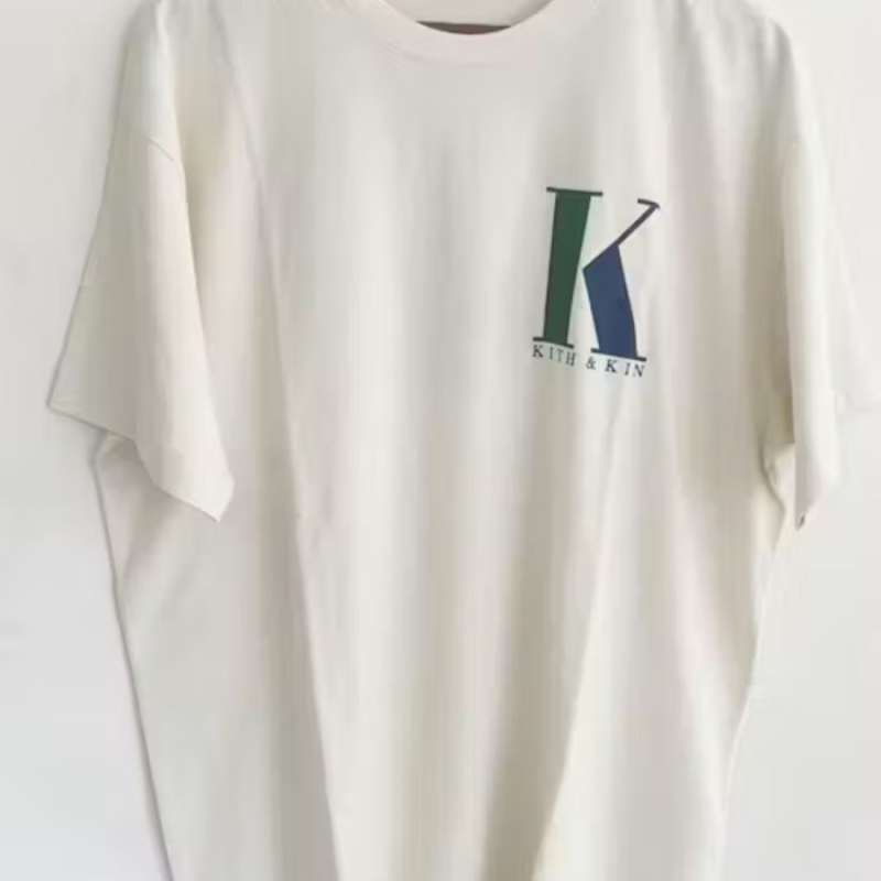 Kith Block Letter T-shirt Cream