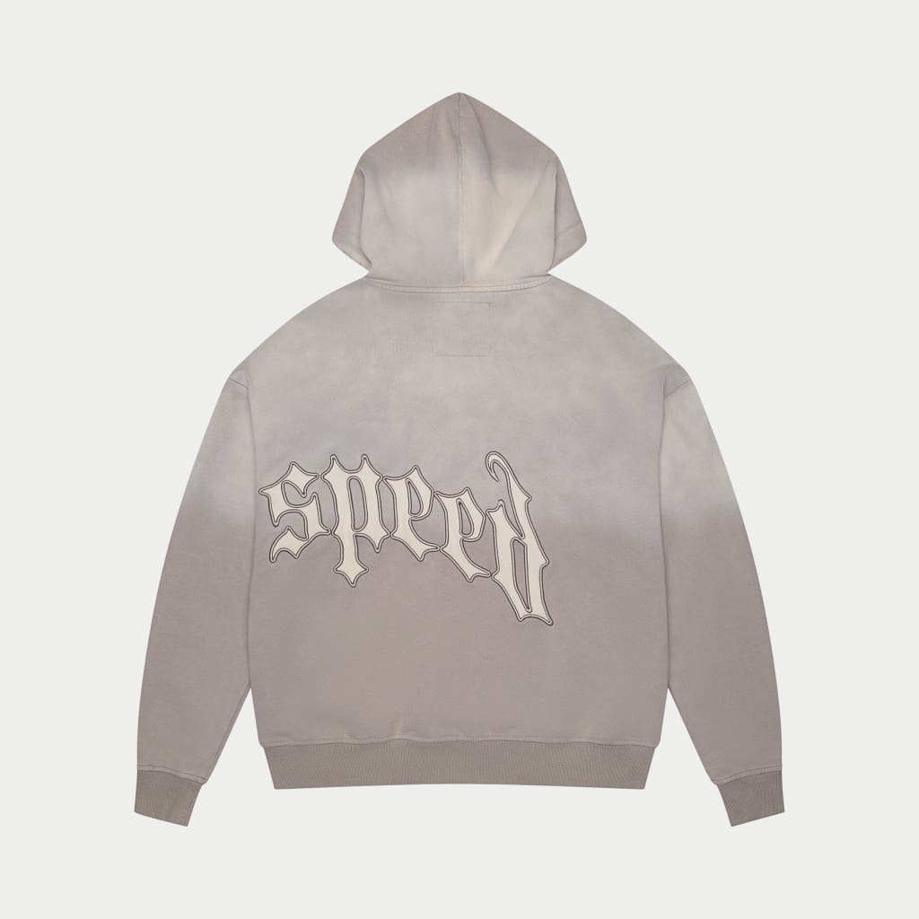 Godspeed Vintage Slate Grey Washed Zip Up Hoodie