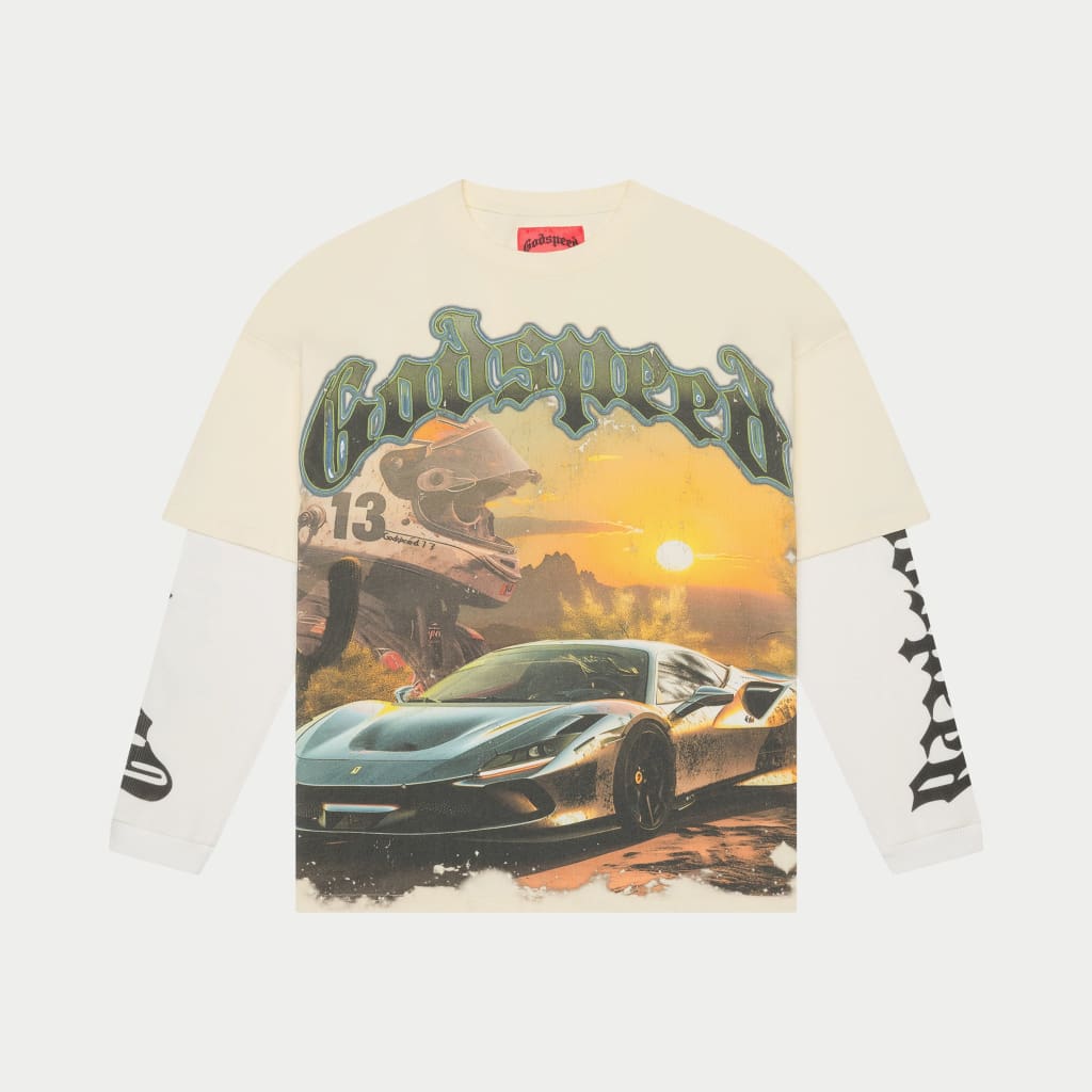 Godspeed Sunset Drift Layered T-Shirt (Bone)