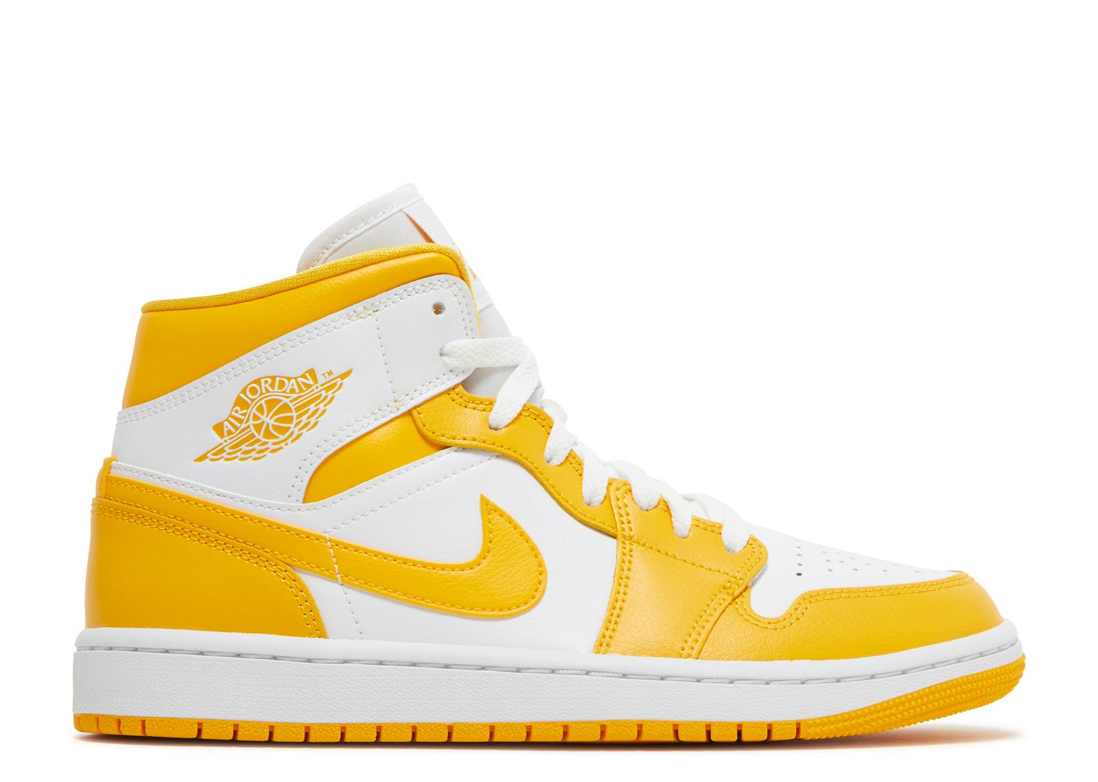 Air Jordan 1 Mid Blanco Amarillo (W)