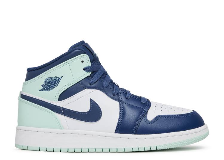 Air Jordan 1 Mid Mystic Navy Mint Espuma (GS)