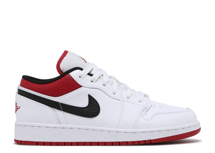 Air Jordan 1 Low Blanco Gimnasio Rojo (GS)