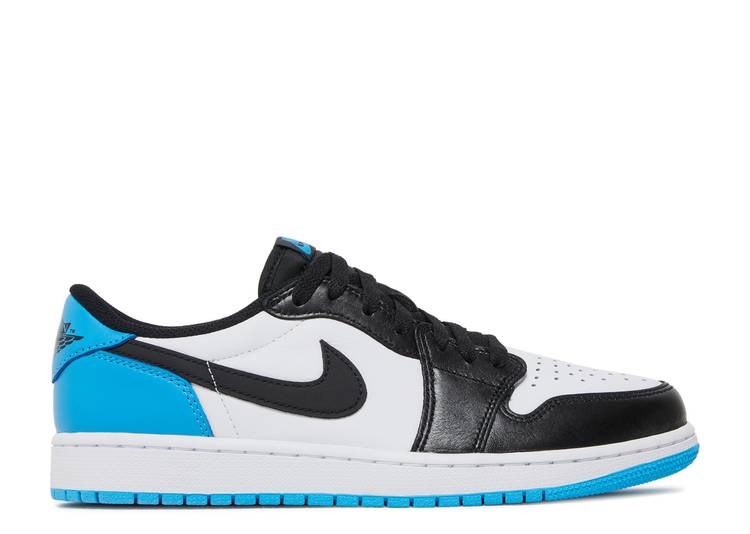 Air Jordan 1 Retro Low OG Negro Polvo oscuro azul