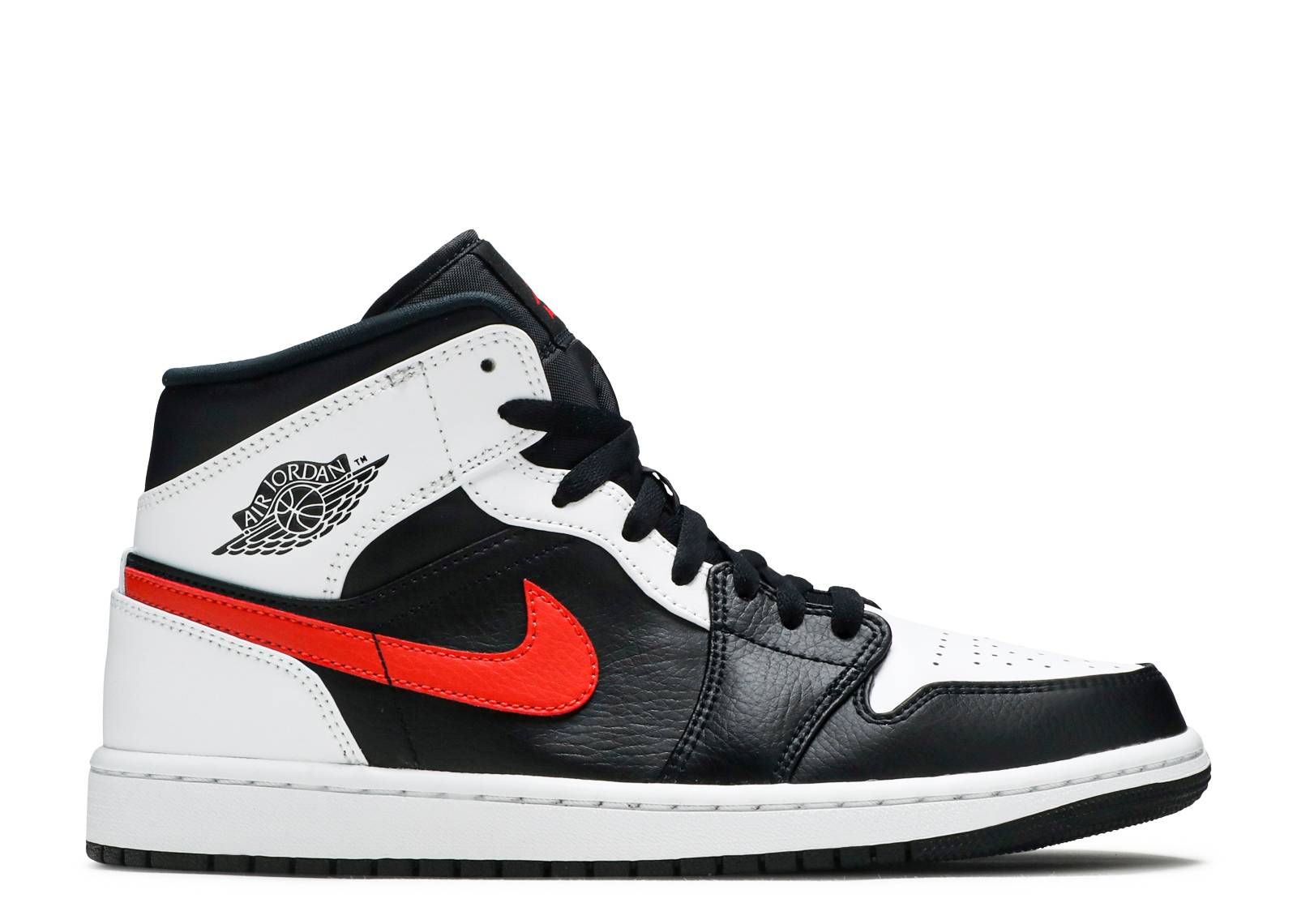 Air Jordan 1 Mid Negro Chile Rojo Blanco