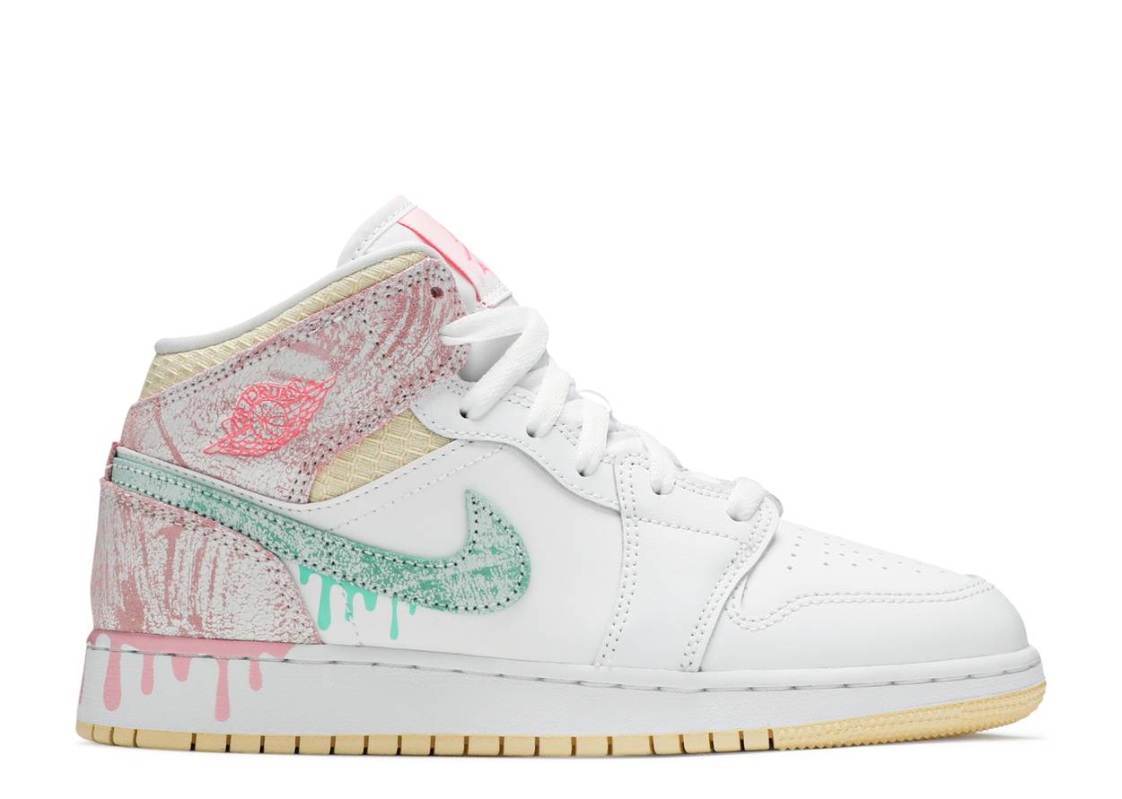 Goteo de pintura Air Jordan 1 Mid (GS)