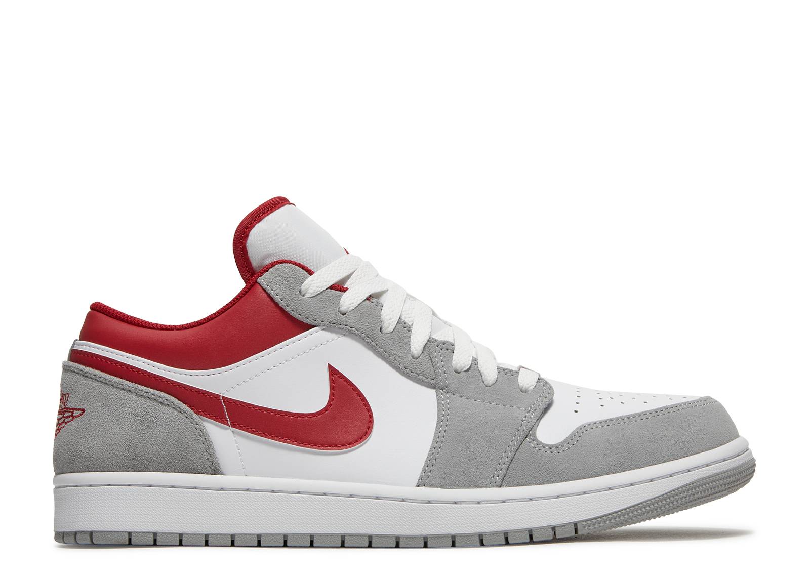 Air Jordan 1 Low SE Light Smoke Gris Gimnasio Rojo