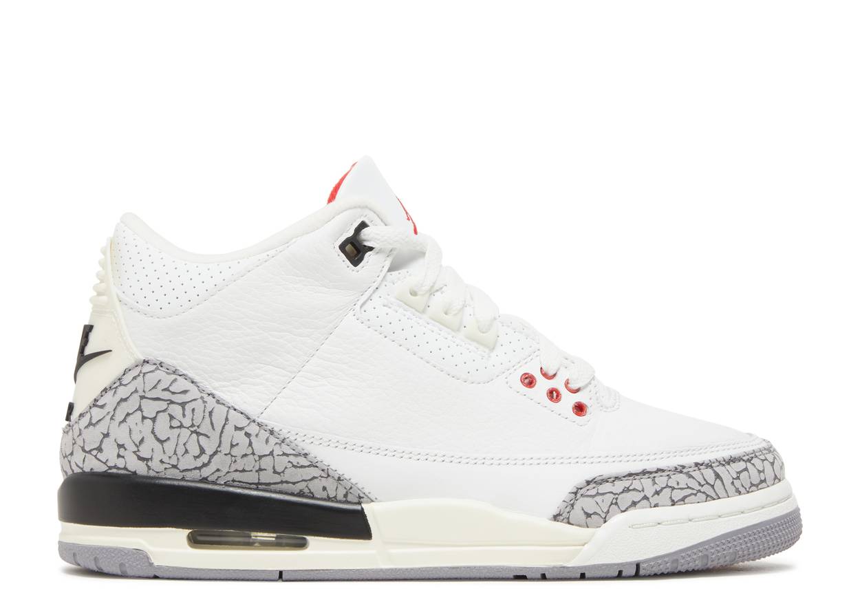 Air Jordan 3 Retro Blanco Cemento Reimaginado (GS)